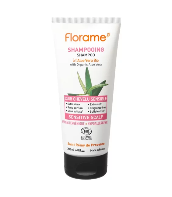 Shampoo Bio für empfindliche Kopfhaut Aloe Vera - 200ml - Florame