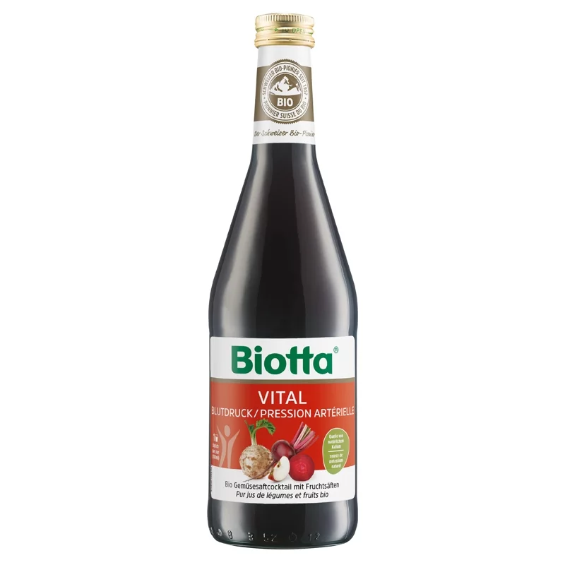 Jus de légumes, jus d’orange & pomme BIO - 500ml - Biotta