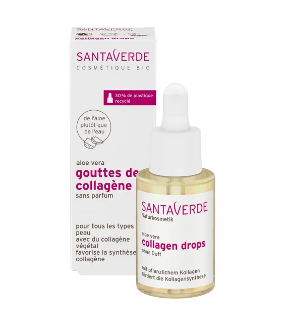 BIO-Collagen Tropfen ohne Parfüm Aloe Vera - 30ml - Santaverde