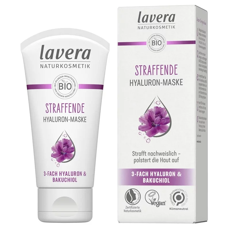 Straffende BIO-Maske Hyaluronsäuren & Bakuchiol - 50ml - Lavera