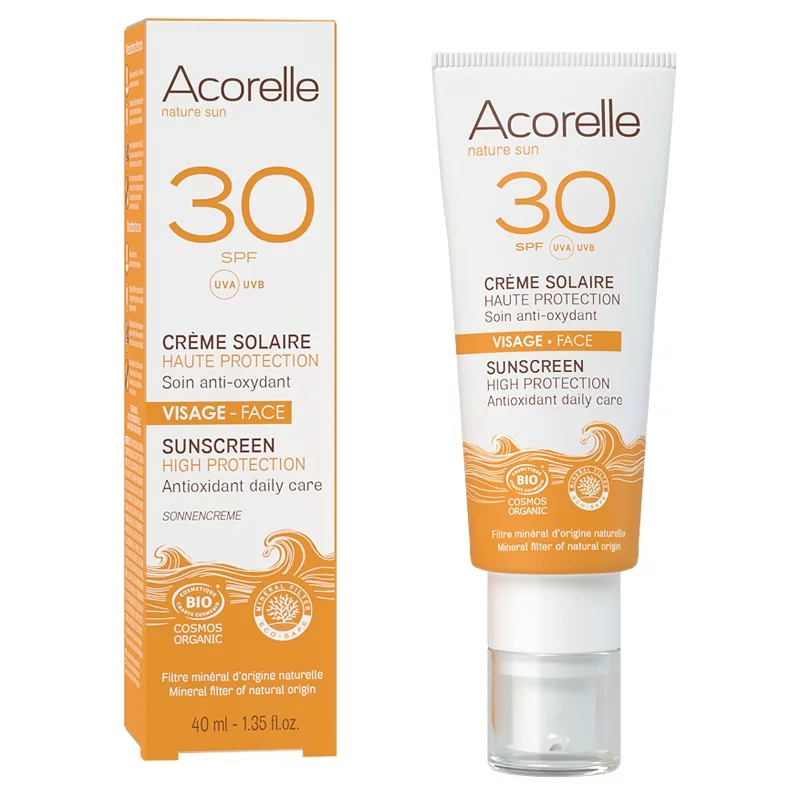 BIO-Sonnenschutzcreme Gesicht LSF 30 Karanja - 40ml - Acorelle