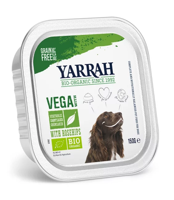 BIO-Bröckchen Vegetarisch & Vegan mit Hagebutten für Hunde - 150g - Yarrah