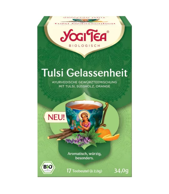 BIO-Kräutertee mit Tulsi, Süssholz & Orange - Tulsi Gelassenheit - Yogi Tea