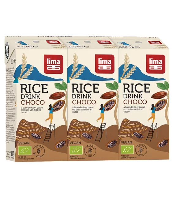 BIO-Rice Drink mit Choco - 3x200ml - Lima