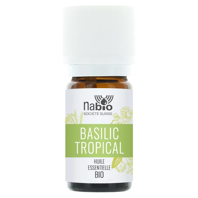 Huile essentielle BIO Basilic tropical - 10ml - Nabio