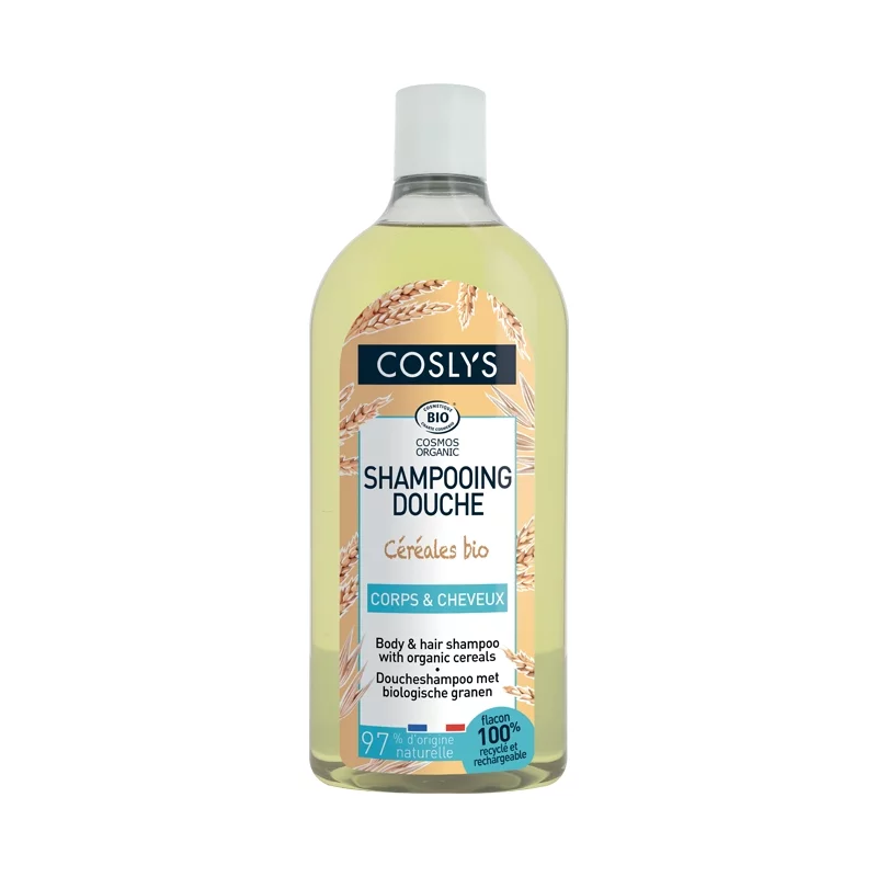 Shampooing douche BIO céréales - 750ml - Coslys