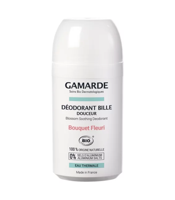Déodorant à bille douceur bouquet fleuri BIO eau thermale - 50ml - Gamarde