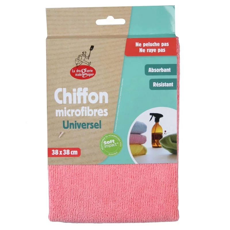 Universal Mikrofasertuch rosa - La droguerie écologique