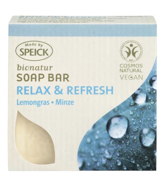 Savon naturel Relax & Refresh menthe & lemongrass - 100g - Speick