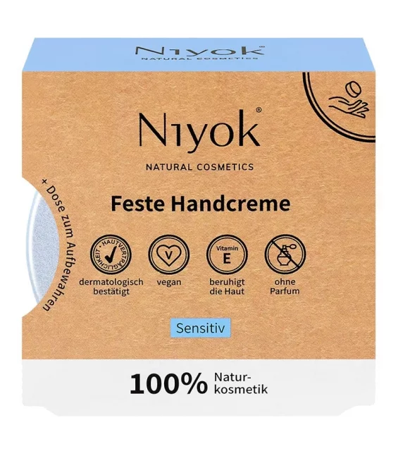 Natürliche feste Handcreme Sensitiv - 50g - Niyok