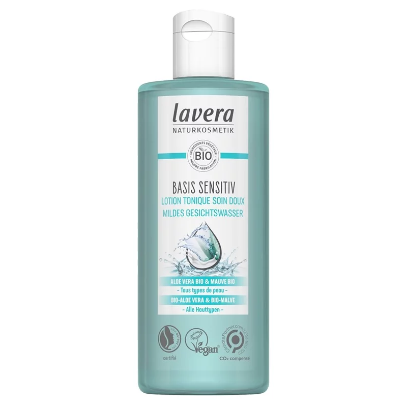 Lotion tonique soin doux BIO aloe vera & mauve - 200ml - Lavera