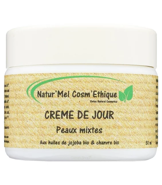 Crème jour peau mixte & grasse jojoba & chanvre - 50ml - Natur'Mel