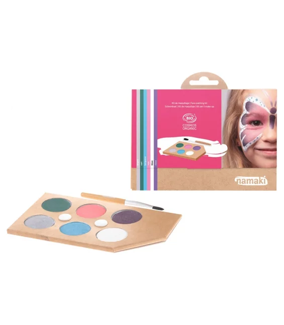 Kit de maquillage BIO 6 couleurs Mondes enchantés - Namaki