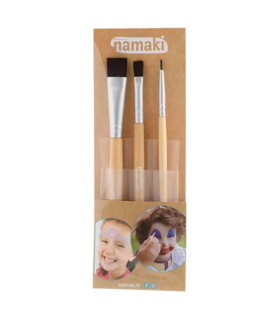 Kit de 3 pinceaux de maquillage - Namaki