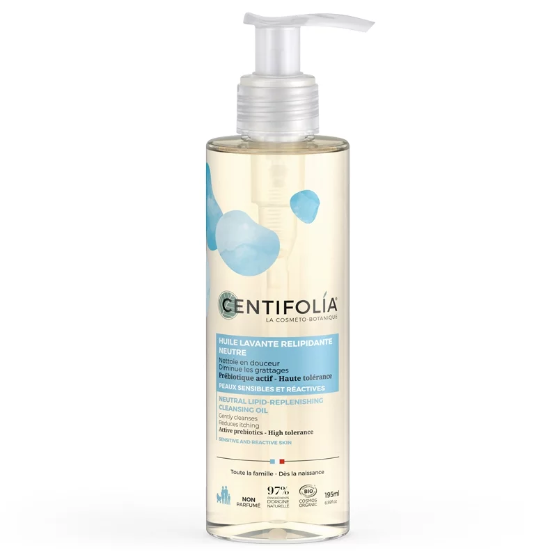 BIO-Waschöl rückfettend neutral ohne Duftstoffe - 195ml - Centifolia