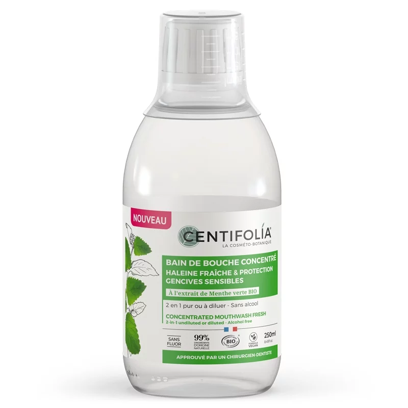 BIO-Mundwasserkonzentrat Grüne Minze - 250ml - Centifolia