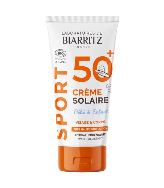 Crème solaire bébé & enfant BIO IP 50+ - 50ml - Laboratoires de Biarritz