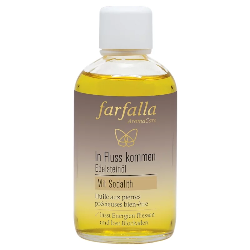 BIO-Edelsteinöl In Fluss kommen - 100ml - Farfalla