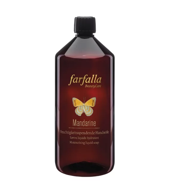 Savon liquide hydratant BIO mandarine - 1l - Farfalla