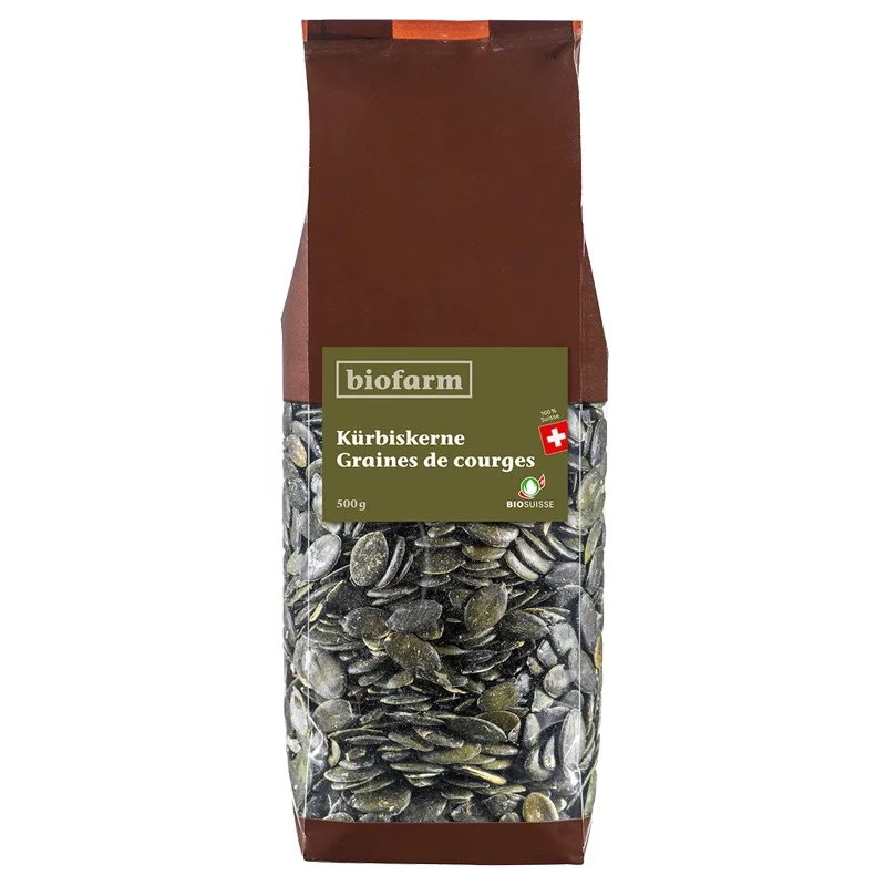 BIO-Kürbiskerne Schweiz - 500g - Biofarm