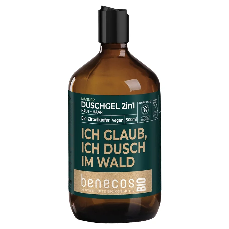 BIO-Duschgel Haut & Haar 2in1 Zirbelkiefer - 500ml - Benecos