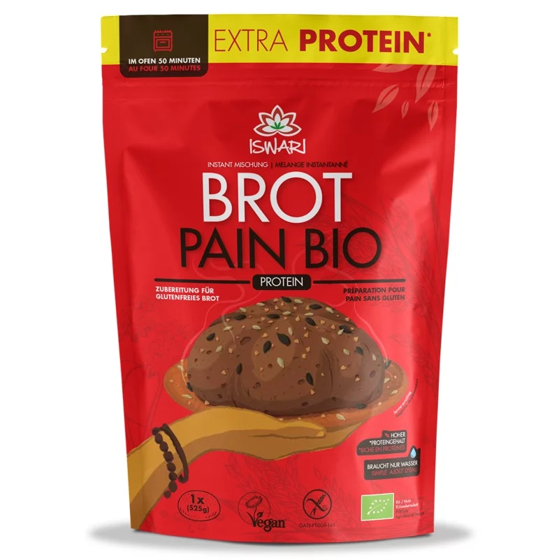 Préparation pour pain protéiné BIO - 300g - Iswari