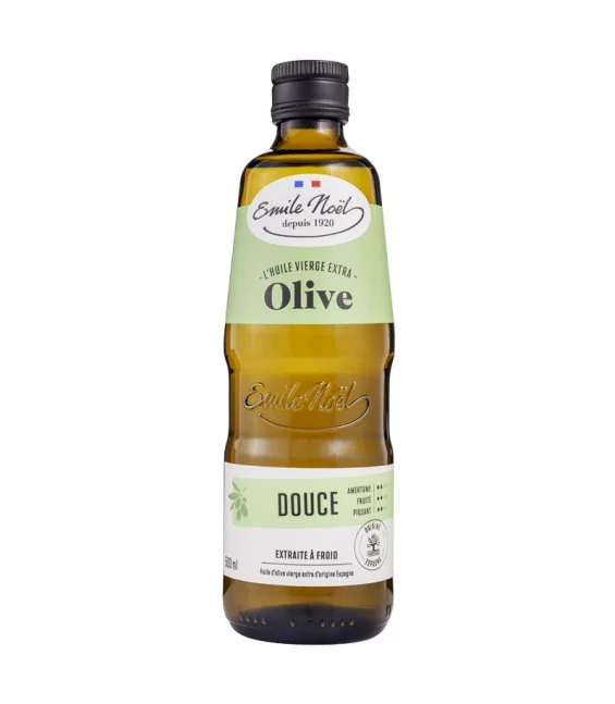 Huile d'olive douce vierge extra BIO - 500ml - Emile Noël