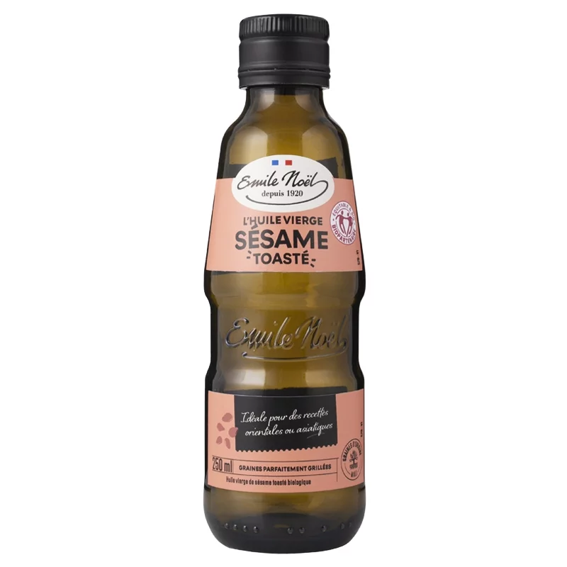 Huile vierge de sésame toasté BIO - 500ml - Emile Noël