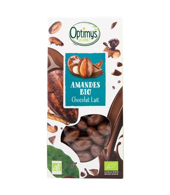 Délice amande & chocolat au lait BIO - 150g - Optimys
