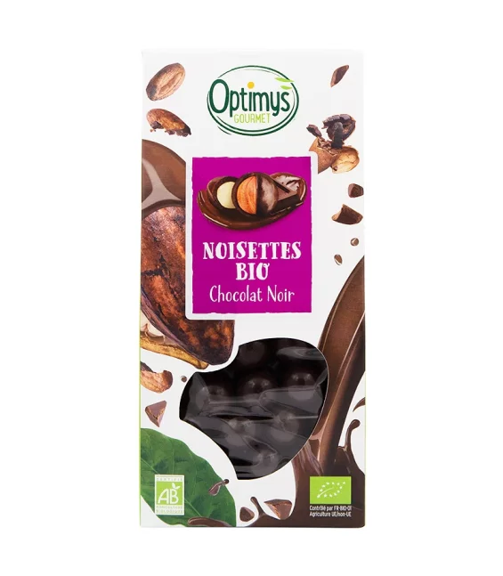 BIO-Haselnussgenuss & dunkle Schokolade - 150g - Optimys