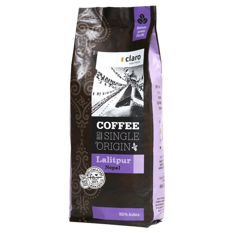 Café BIO en grains Lalitpur - 500g - Claro