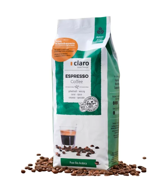 Café BIO en grains Espresso - 500g - Claro