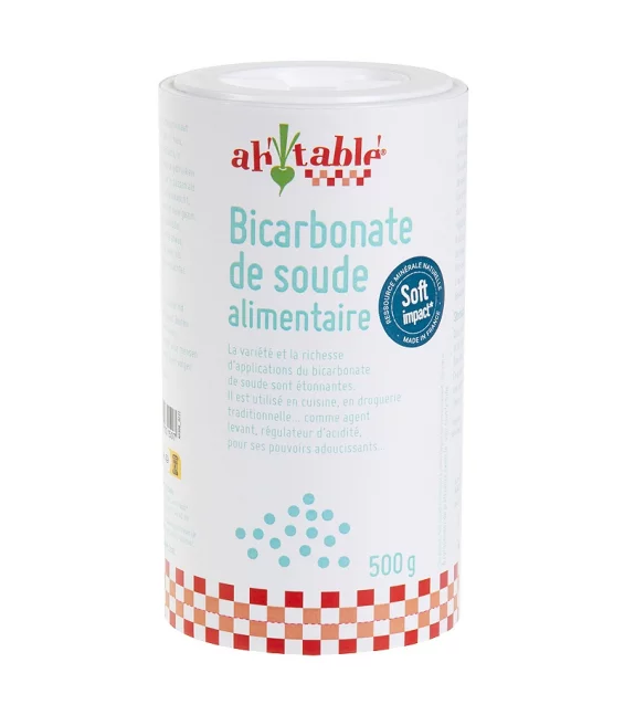 Bicarbonate de soude alimentaire - 500g - ah table !
