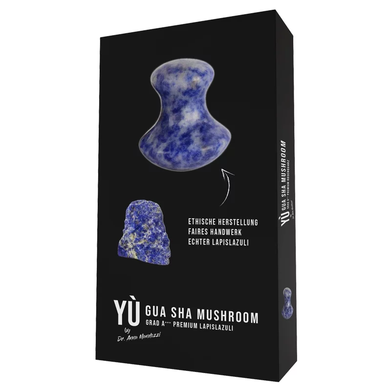 Champignon de massage Gua Sha lapis-lazuli - Yù Beauty