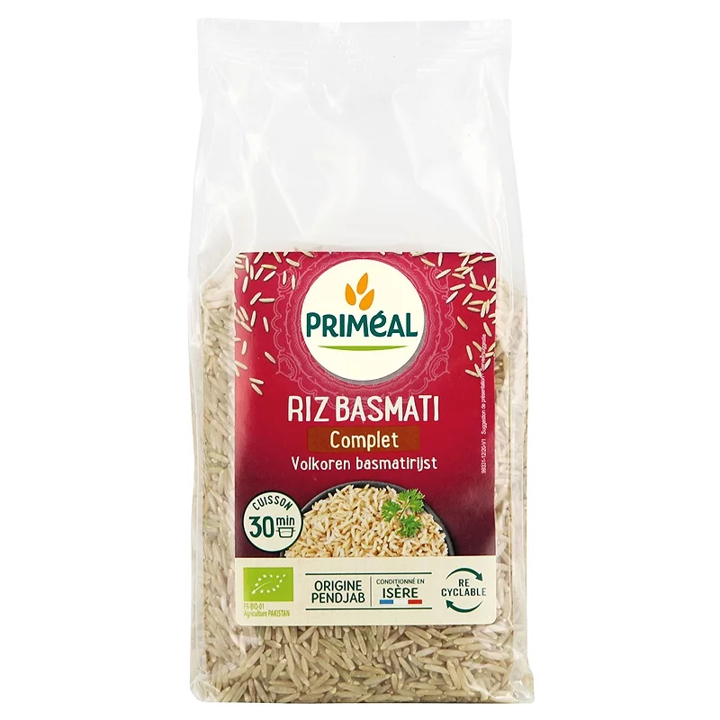 BIO-Vollkorn-Basmati Reis - 500g - Priméal