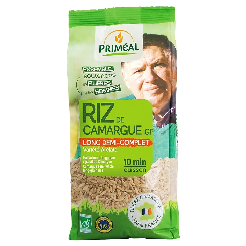 Riz de Camargue long demi-complet BIO - 500g - Priméal