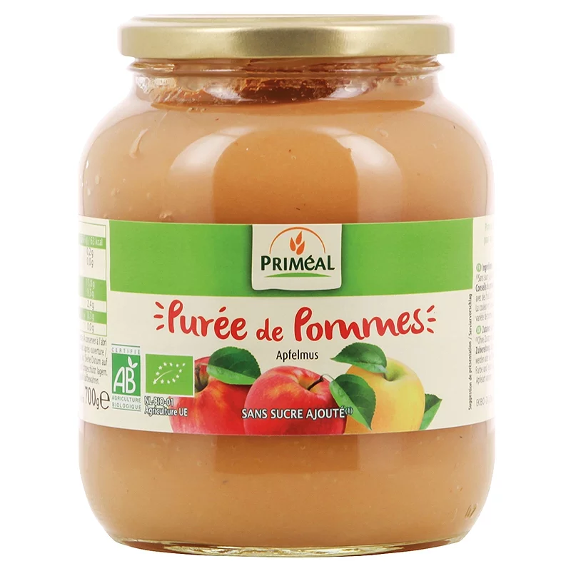 Purée de pommes en conserve BIO - 700g - Priméal