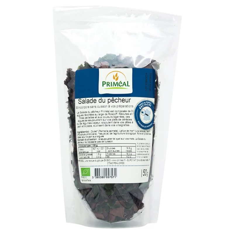 Salade du pêcheur trio d'algues en paillettes BIO - 50g - Priméal