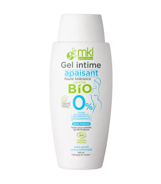 Gel hygiène intime apaisant BIO sans parfum - 100ml - MKL Green Nature