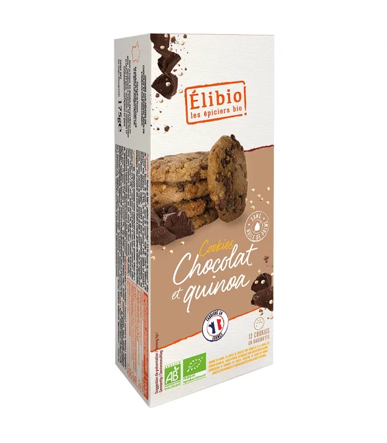 Cookies chocolat et quinoa BIO - 175g - Élibio