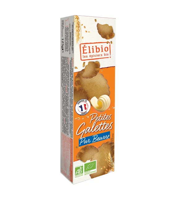 Petites galettes pur beurre BIO - 125g - Élibio