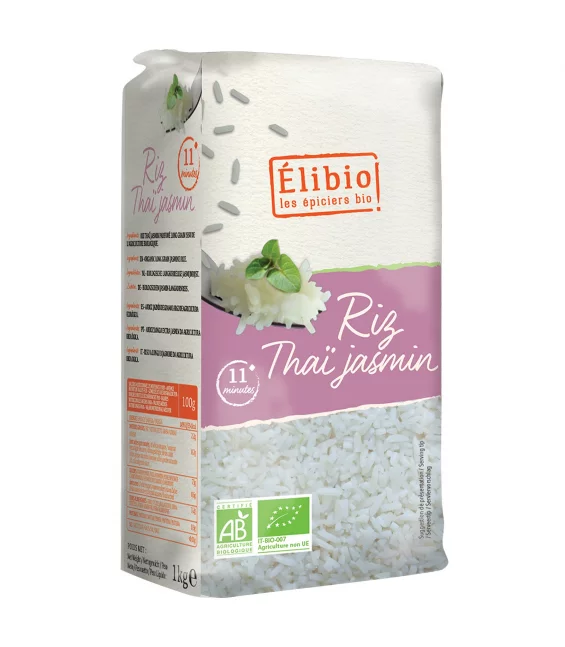 Riz Thai jasmin blanc BIO - 1kg - Élibio