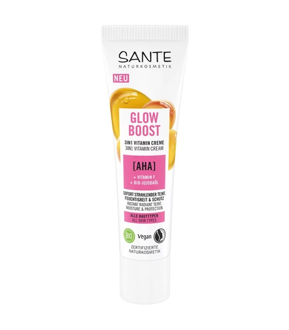 Glow Boost 3in1 Vitamin BIO-Creme AHA & Vitamin F - 30ml - Sante