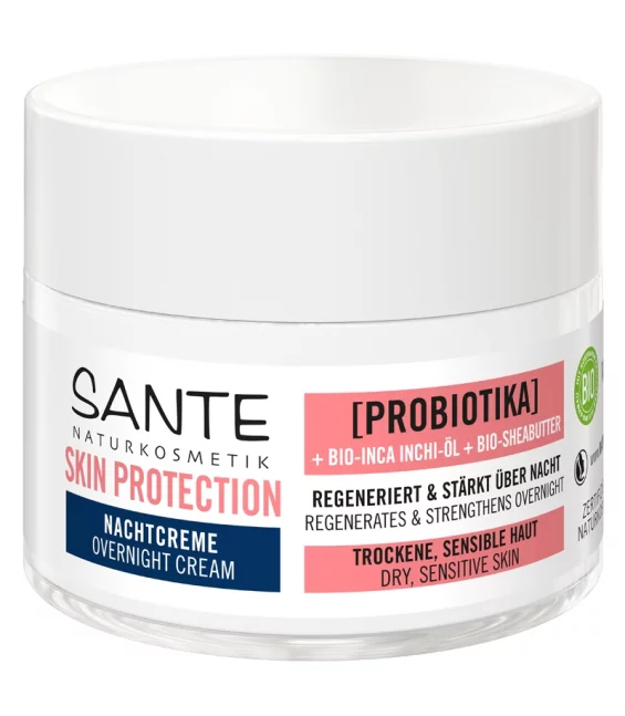 Crème de nuit Skin Protection BIO probiotique & inca inchi - 50ml - Sante