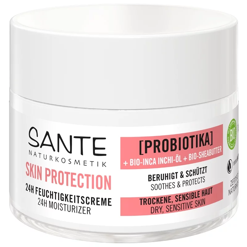 Crème hydratante 24h Skin Protection BIO probiotique - 50ml - Sante