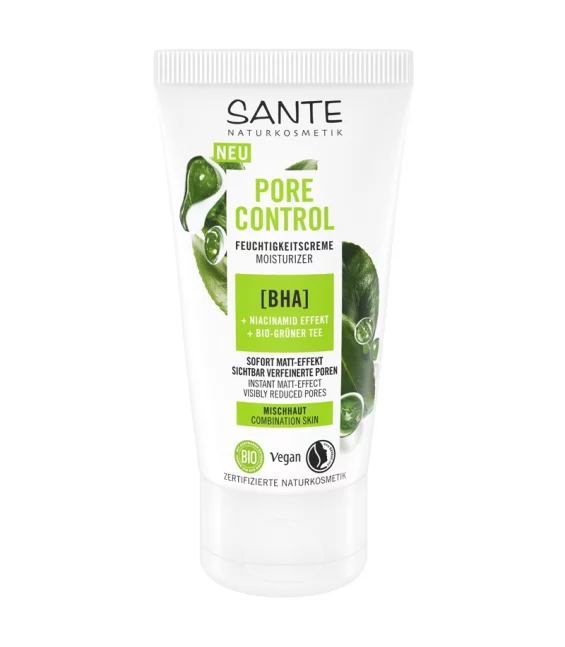 Crème hydratante Pore Control BIO BHA & thé vert - 50ml - Sante
