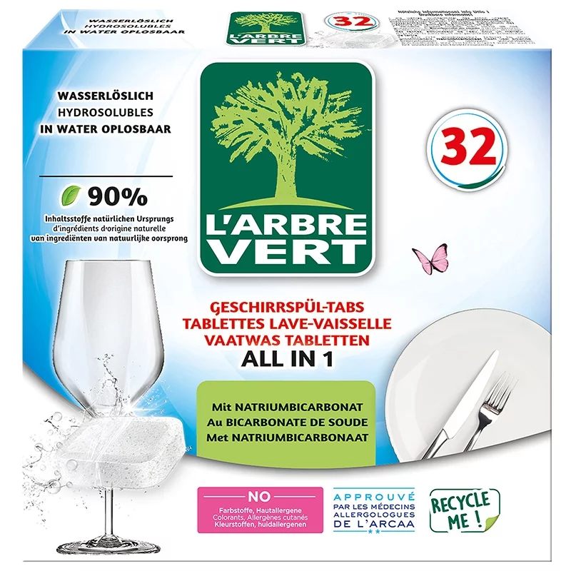 Ökologische Geschirrspül-Tabs All-in-1 - 584g - L'Arbre Vert