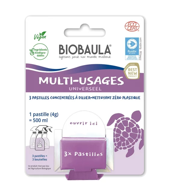 Nettoyant multi-usages éco à fabriquer soi-même - 3 pastilles - Biobaula