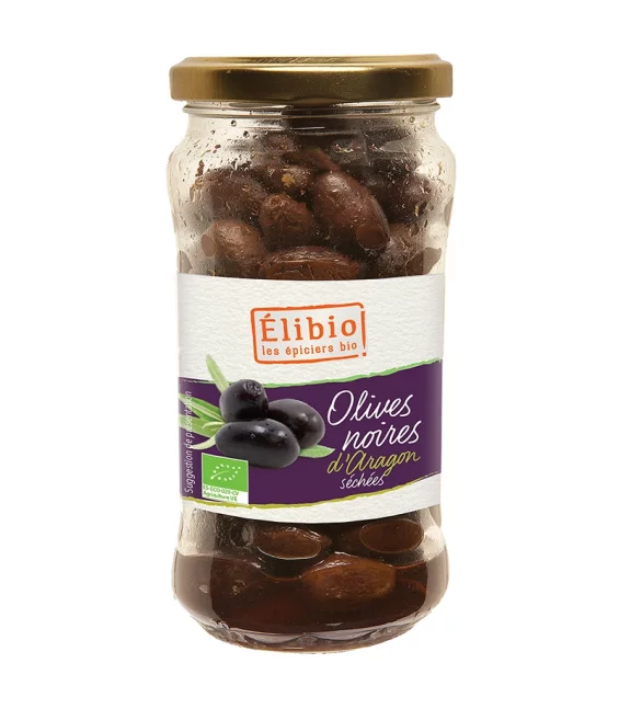 Olives noires séchées d’Aragon BIO - 210g - Élibio
