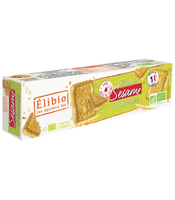 BIO-Sesam-Dinkel-Biscuits - 150g - Élibio